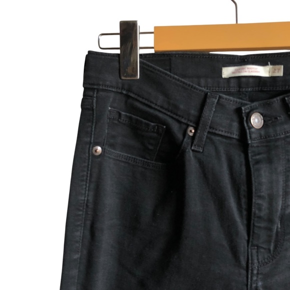 Levi’s Classic Bootcut Jeans Mid Rise Stellar Stretch Size 27 Soft Black - Picture 5 of 16